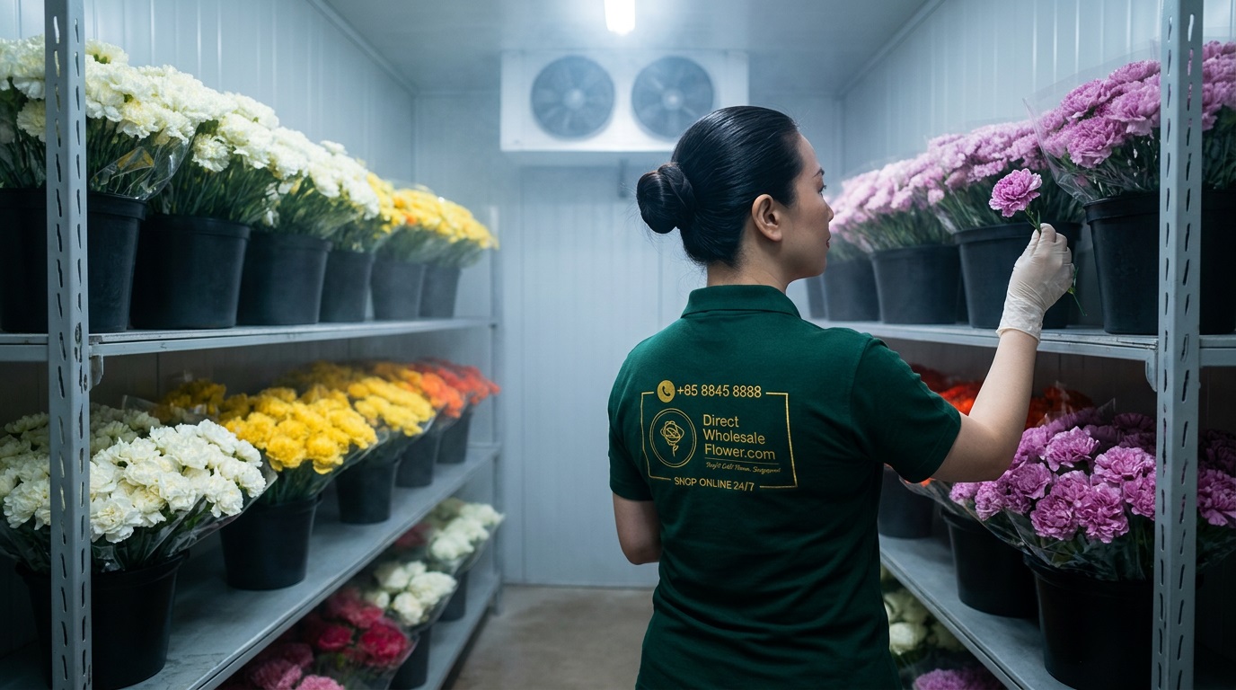 fresh flower imported cold room singapore